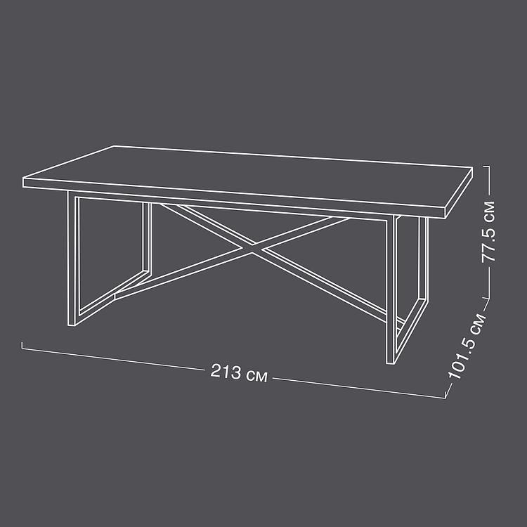Обеденный стол Лодка, L Boat Dining Table Large SA