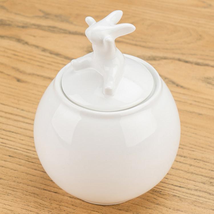 Сахарница с кроликом на крышке Rabbit On The Lid Sugar Bowl