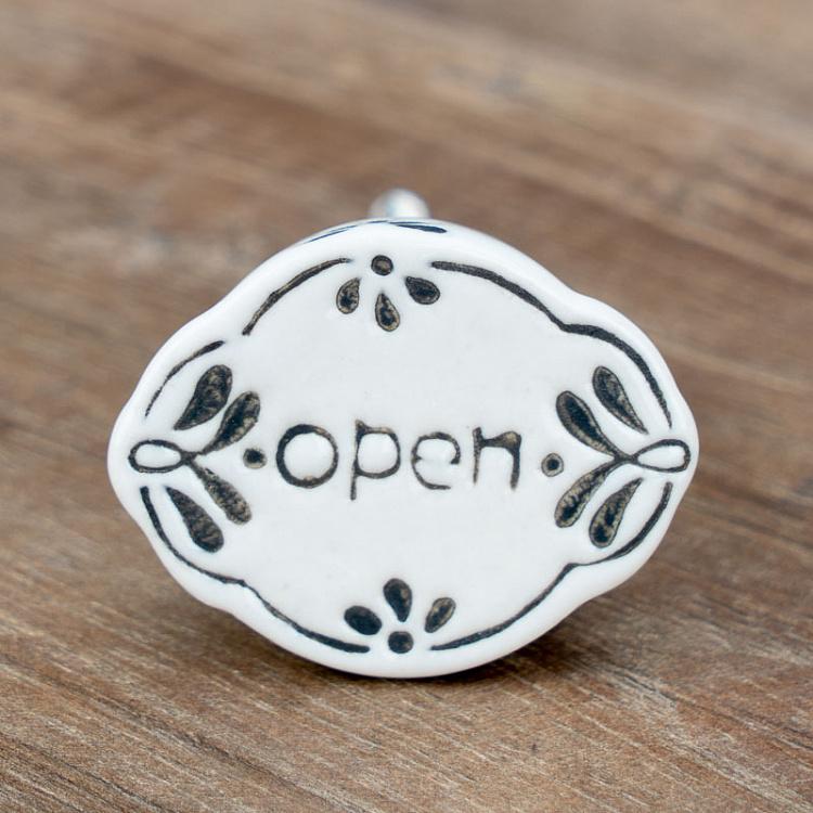 Мебельная ручка Открыто Open Knob