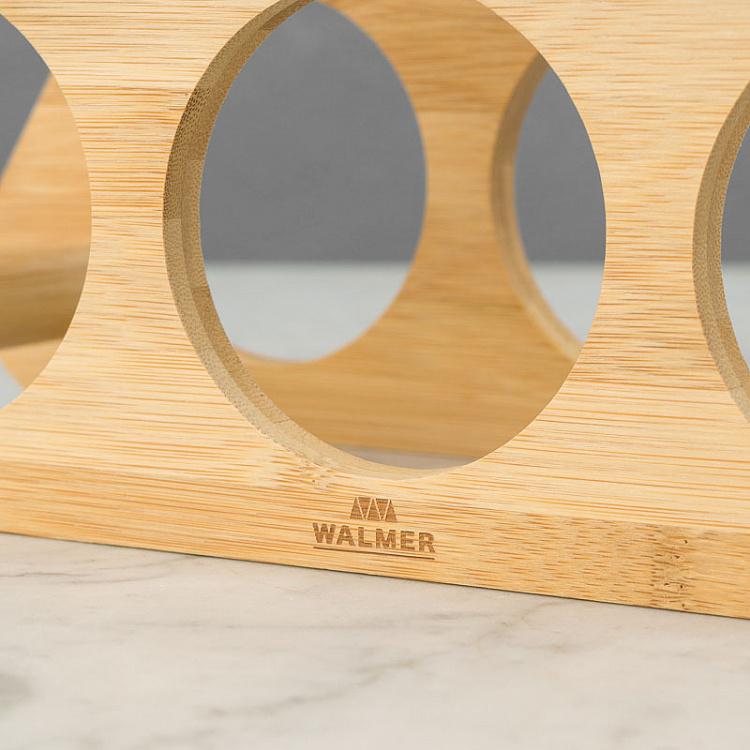 Бамбуковая подставка на шесть бутылок Время для вина Wine Time 6 Bottles Stand