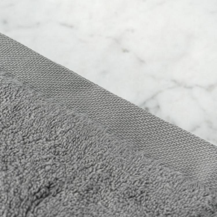 Тёмно-серое махровое банное полотенце Олимпия 76x142 см Olympia Bath Towel Dark Grey 76x142 cm