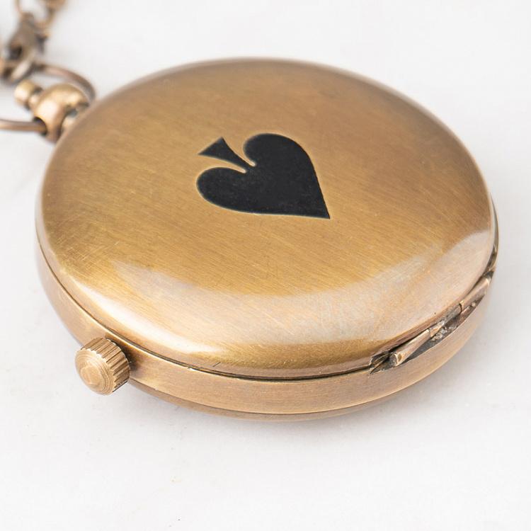 Карманные часы с цепочкой Туз Ace Pocket Clock With Chain