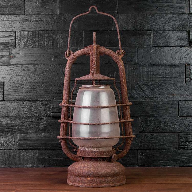 Винтажная керосиновая лампа Vintage Flask With Kerosene Lamp