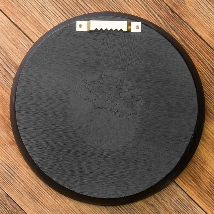 Настенное украшение Жук-носорог золотой на чёрном Rhinoceros Beetle In Frame Black And Gold