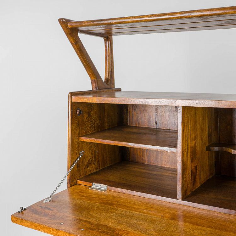 Барный шкаф из дерева манго Покровитель Patron Mid Century Bar Dresser Mango Wood