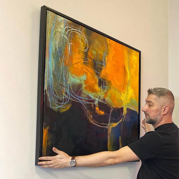 Абстрактная картина маслом Наслаждение одиночеством Enjoying Solitude Painting