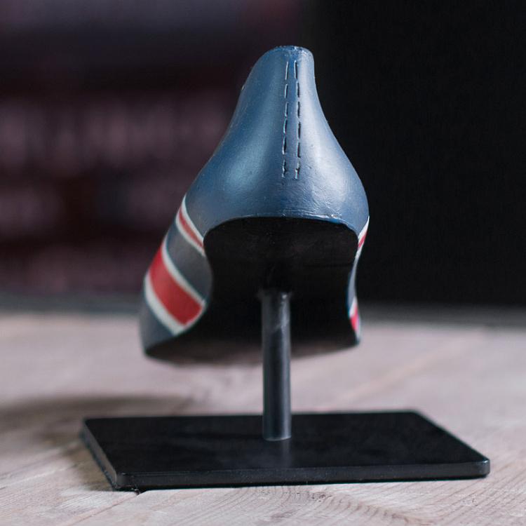 Статуэтка обувная колодка, S Shoe Mould Blue And Red Small