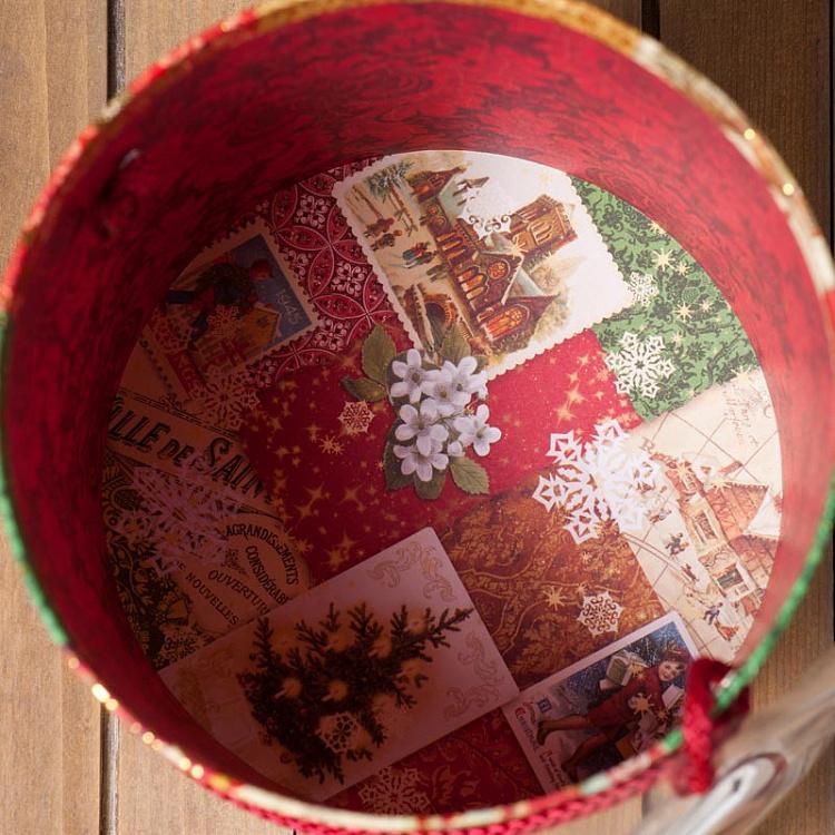 Круглая подарочная коробка Рождество, L Nest Treat Box Xmas Victoriana Large