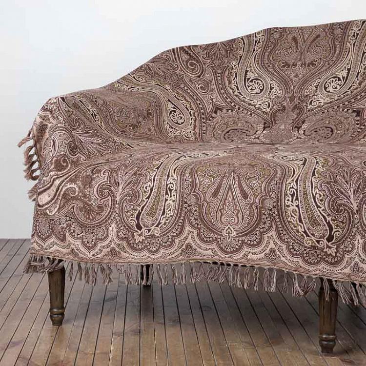 Двустороннее покрывало Агонда, жаккард и варёная шерсть, 150x150 см  Pure Wool Jacquard Throw Agonda 150x150 cm