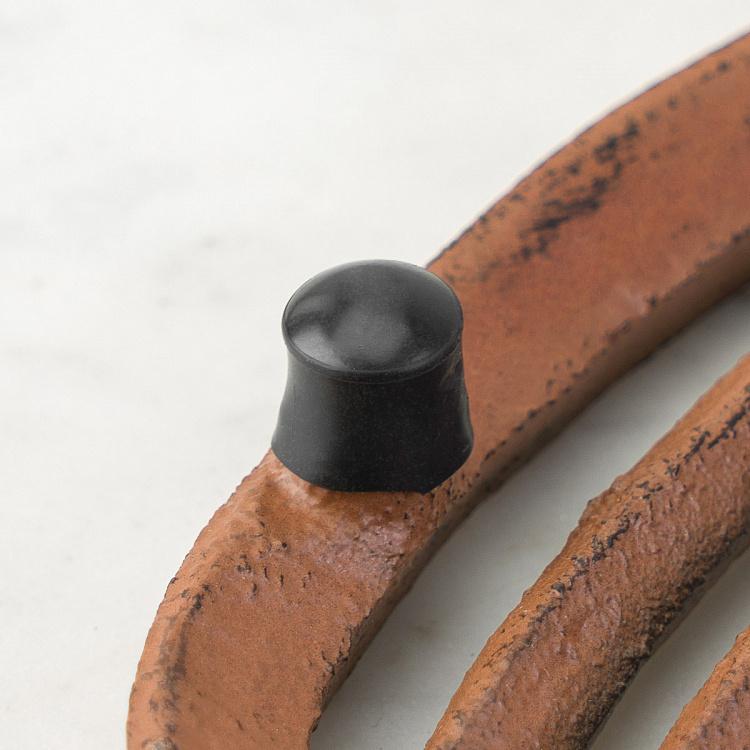 Подставка под горячее Чугунная ракушка  Shell Shaped Cast Iron Rusty Trivet