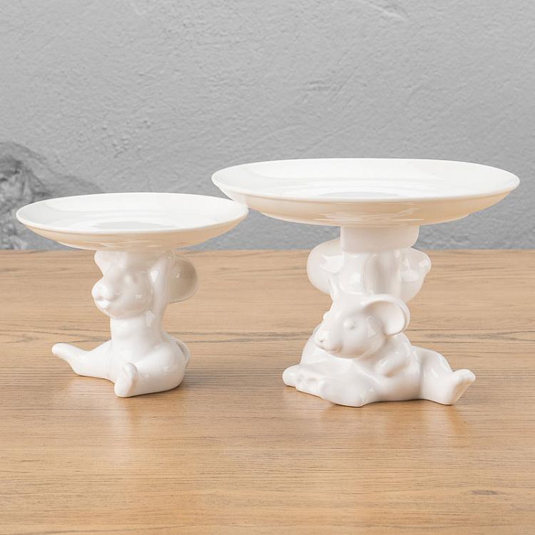 Сервировочная подставка-тортовница Мышки-братишки, M Decorative Plate Mouse Brothers Medium