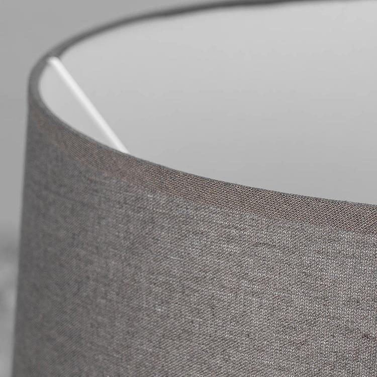 Абажур из льна серого цвета, 45 см Lamp Shade Grey Linen 45 cm