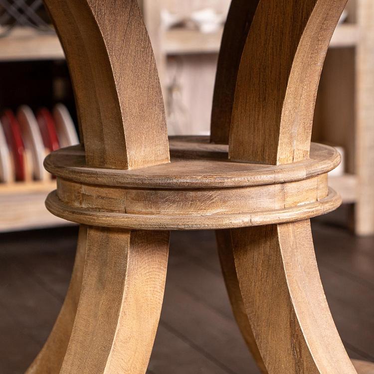 Круглый обеденный стол из дерева манго Вальбель Valbell Round Dining Table Mango Wood