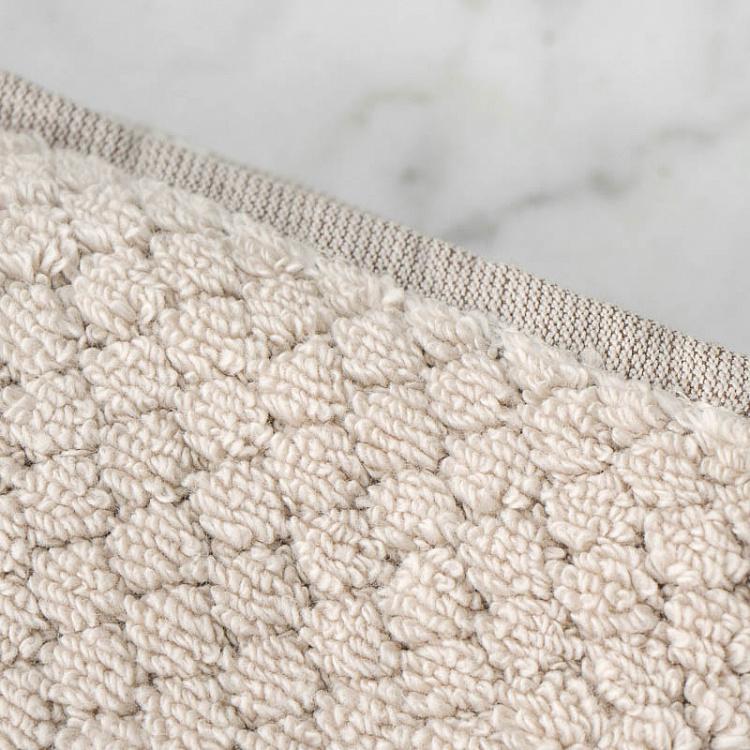 Песочно-бежевое махровое полотенце для рук и лица Пунто 50x90 см Punto Hand Towel Sand 50x90 cm