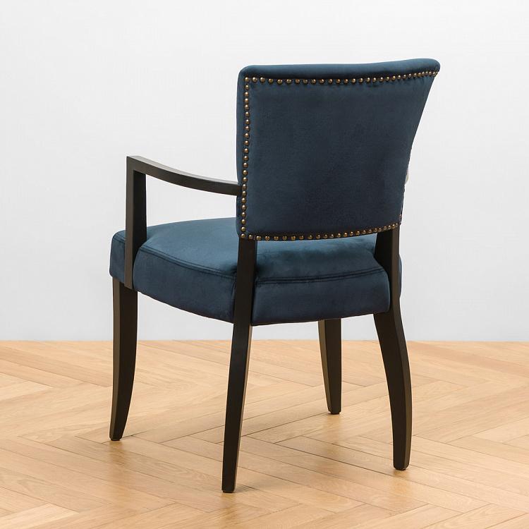 Стул Мами с подлокотниками, чёрные ножки Mami Dining Chair With Arms, Oak Black