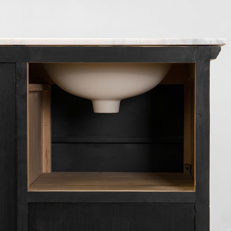 Тумба с раковиной и раздвижной дверью Карелия Karelia Single Vanity With Sliding Door DB