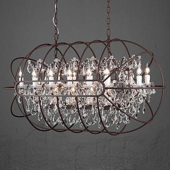 Gyro Crystal Rectangular Pendant Small