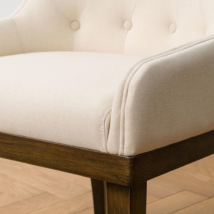 Кресло Маттео, тёмные ножки Matteo Armchair, Ash Dark Brown