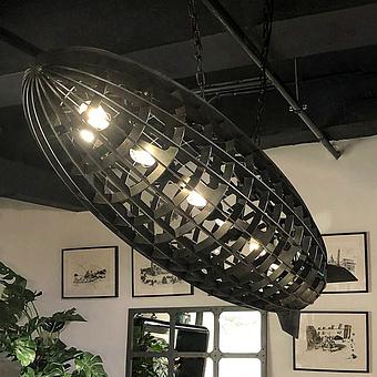 Люстра Zeppelin Pendant сталь Matte Gray