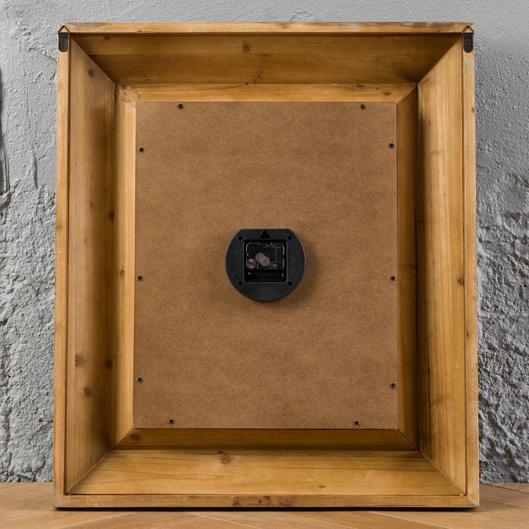 Настенные прямоугольные часы из сосны Rectangular Pine Clock