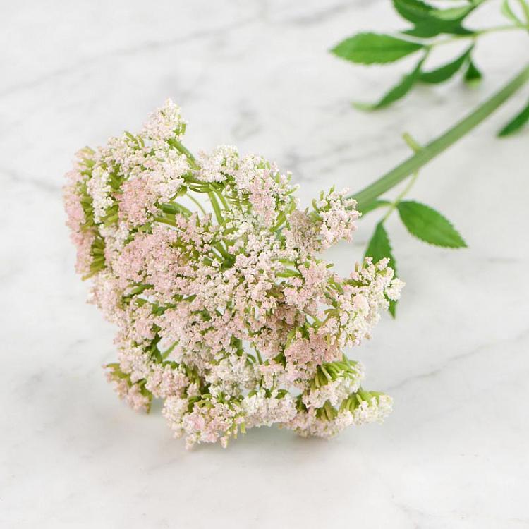 Искусственный цветок Анна Королевская бело-розовая, S Anna Royal Branch White Rose 62 cm