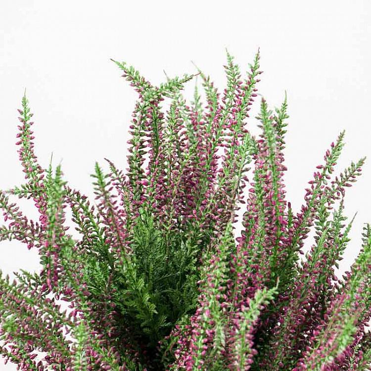 Искусственный тёмно-сиреневый вереск Эрика Erica Dark Lilac Heather Bush 35 cm