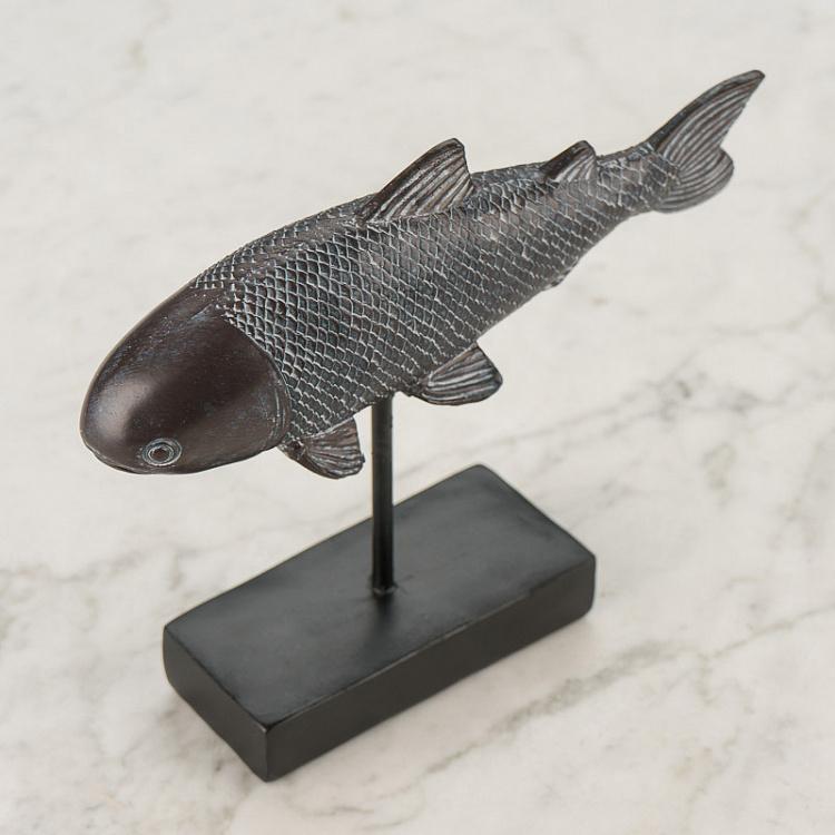 Статуэтка Рыба тёмно-серая Fish Anthracite Decorative Figurine