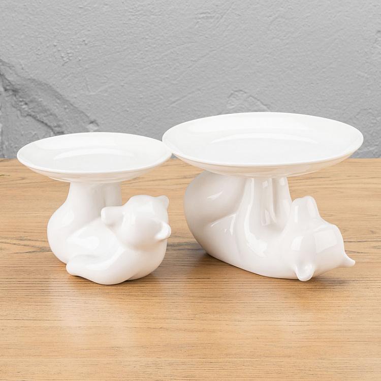 Сервировочная подставка Медведь, S Decorative Plate Bear Small