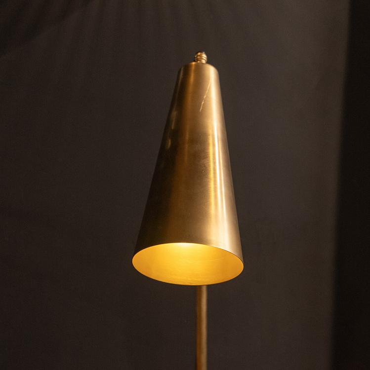 Латунный торшер Вивьен дисконт Vivienne Floor Lamp Brass discount