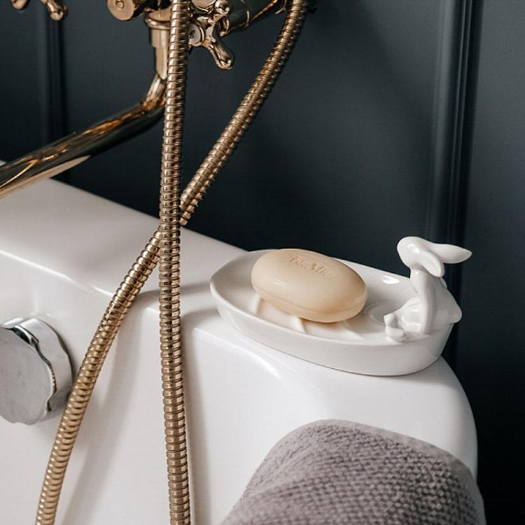 Мыльница с кроликом и уточкой Rabbit And Duck Soap Dish