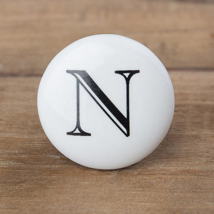 Мебельная ручка Алфавит N Alphabet Knob N