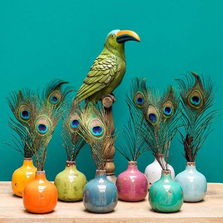 Керамическая бирюзовая мини-ваза Ceramic Vase Turquoise Mini