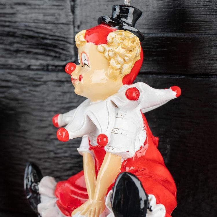 Набор из двух ёлочных игрушек Клоуны на шарах Set Of 2 Christmas Clown Balls 12 cm