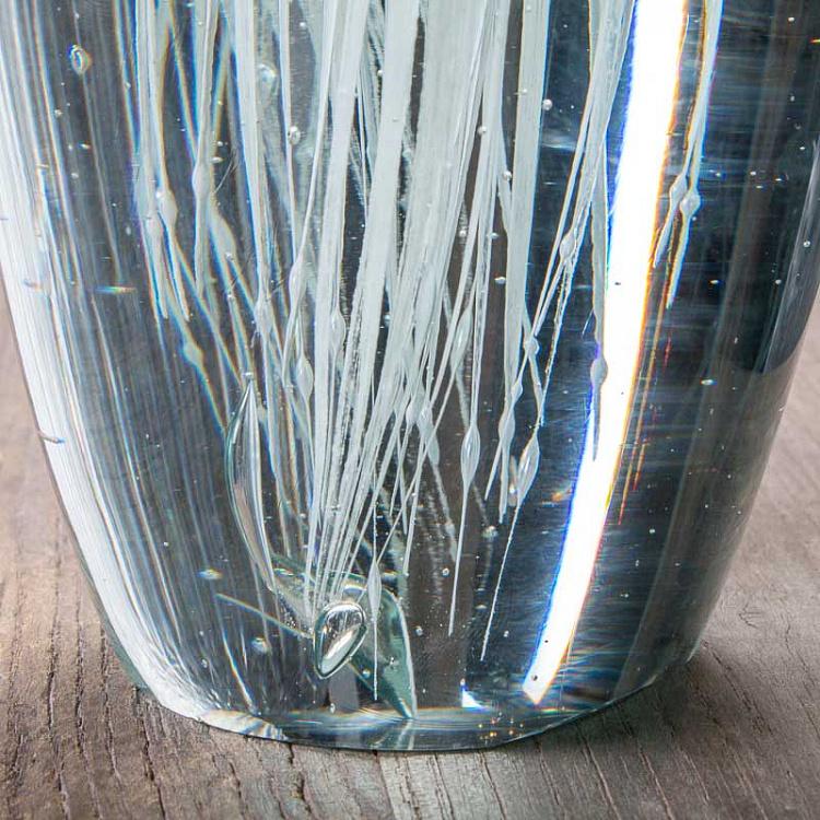 Пресс-папье Три белые медузы Glass Paperweight With 3 White Jellyfish