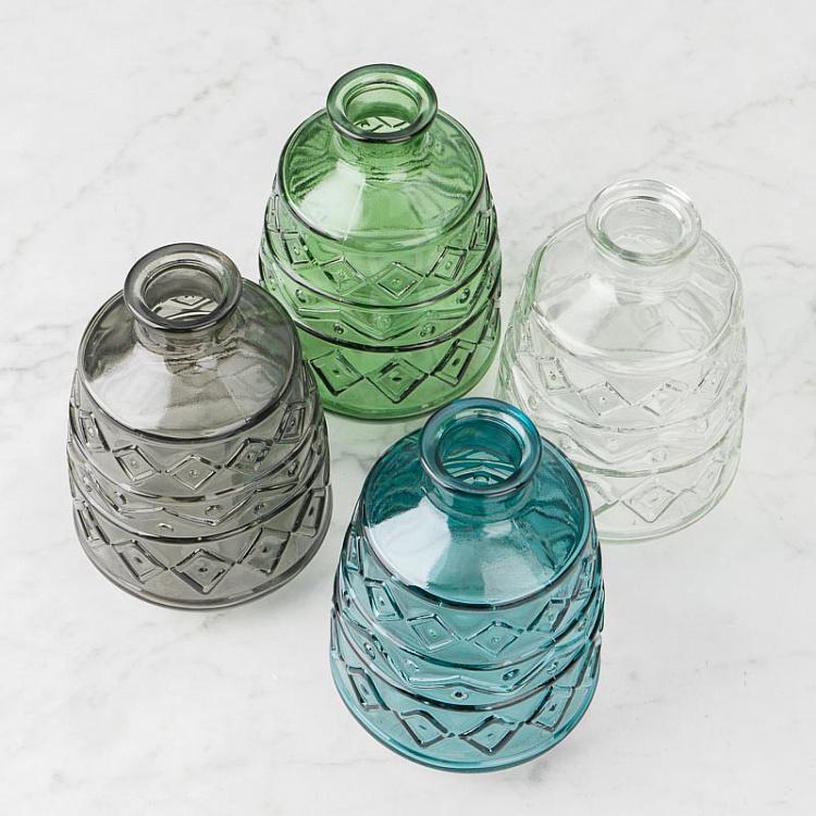 Набор из четырёх стеклянных мини-ваз Set Of 4 Glass Vases