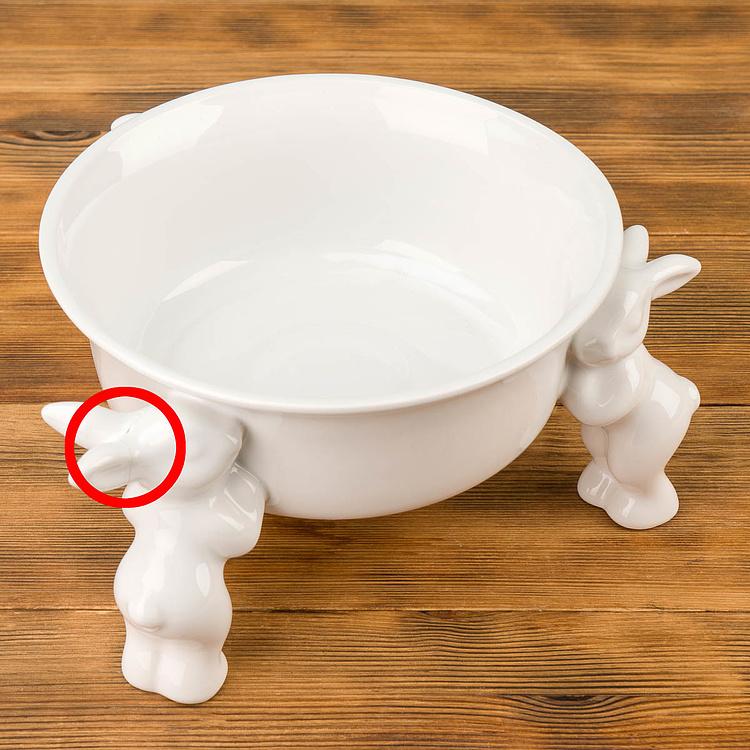 Салатница Кролики-воришки дисконт3 Salad Bowl Rabbits Thieves discount3