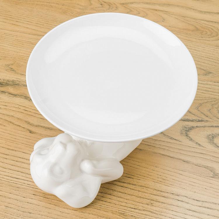 Сервировочная подставка-тортовница Пёсик, M Decorative Plate Dog Medium