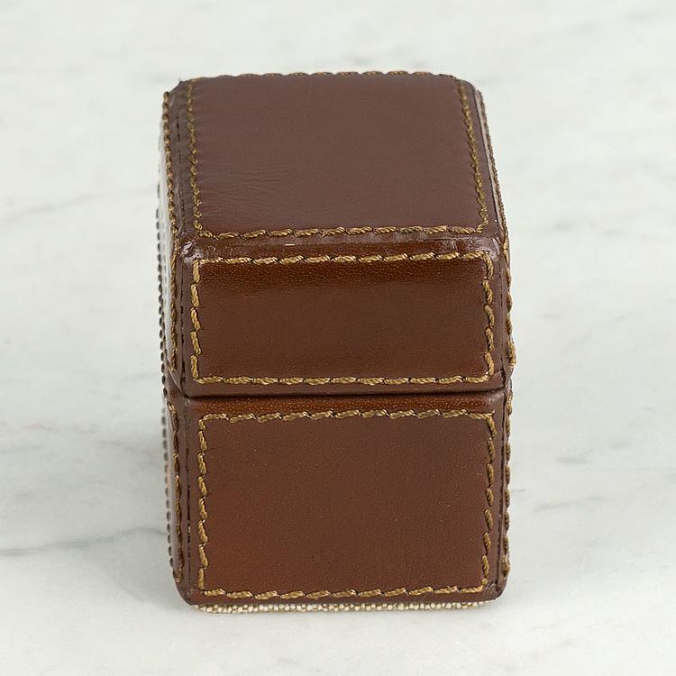 Мини-колода игральных карт в кожаной коробке Mini Deck Of Card Leather Box