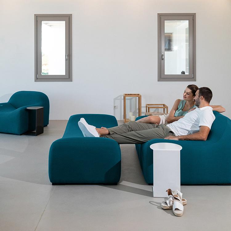 Садовый пуфик Блеф Bluff Ottoman, Black