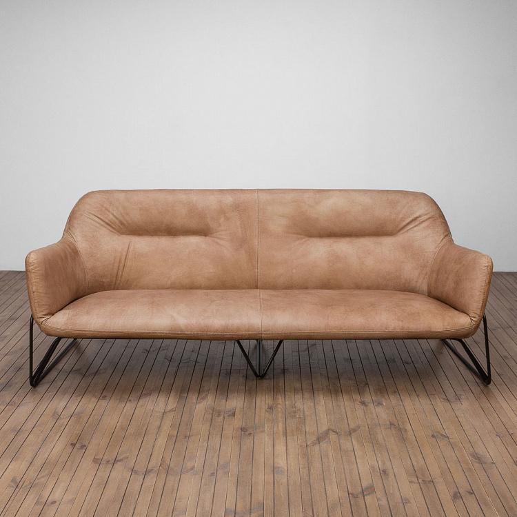 Трёхместный диван Тамборини, матовые чёрные ножки Tamborini 3 Seater, Matte Black