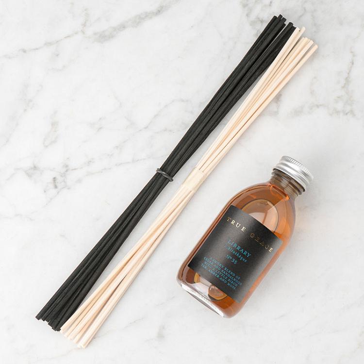 Жидкость для аромадиффузора с палочками Библиотека, 200 мл Small Reed Diffuser Refill Library 200 ml