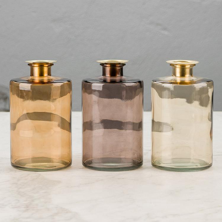 Набор из трёх подсвечников Бутылки Set Of 3 Candle Holder Bottles