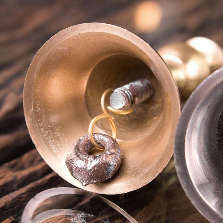 Набор из трёх ручных колокольчиков Set Of 3 Bells Brass Patina