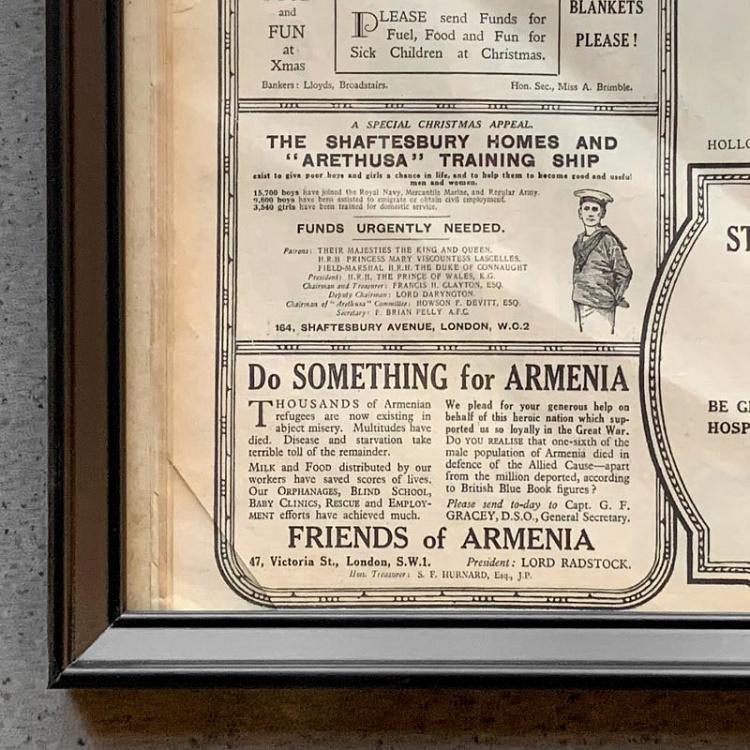 Винтажная газета в раме Таймс, 17 декабря 1928 Vintage Times, Dec 17, 1928