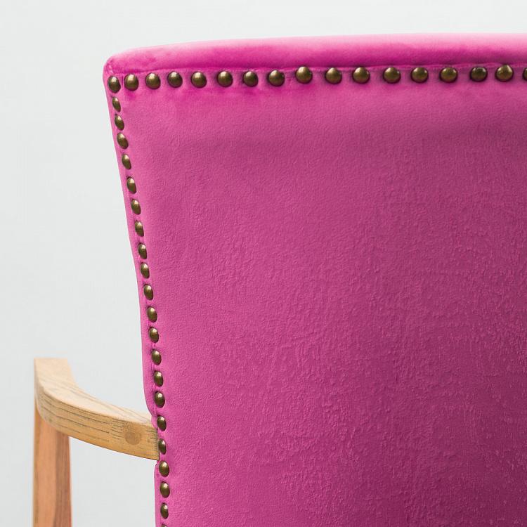 Стул Мами с подлокотниками, светлые ножки Mami Dining Chair With Arms, Oak Brown