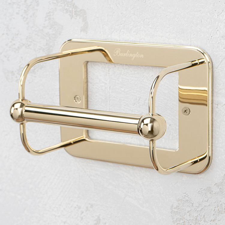 Держатель туалетной бумаги золотого цвета Toilet Roll Holder Gold