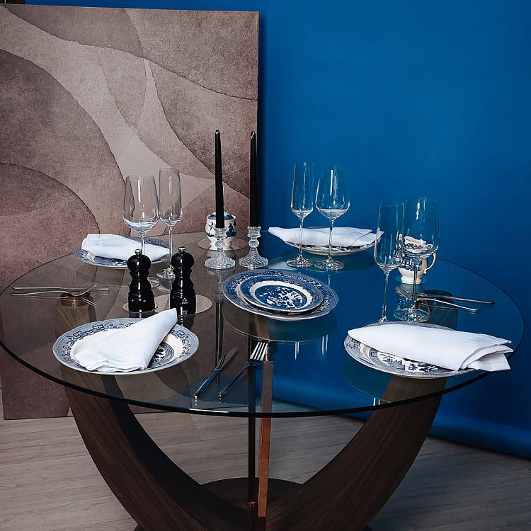 Овальное сервировочное блюдо Голубая ива, M Blue Willow Oval Serving Plate Medium