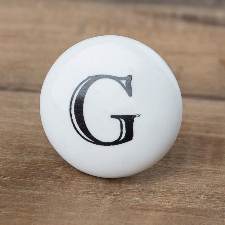 Мебельная ручка Алфавит G Alphabet Knob G