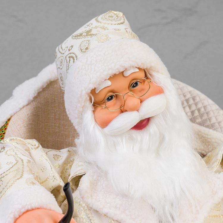 Музыкальная фигурка Санта-Клаус в кресле Musical Santa Claus In Chair 80 cm