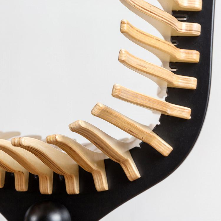 Бежевый стул Скелетон Skeleton Chair Natural/Black